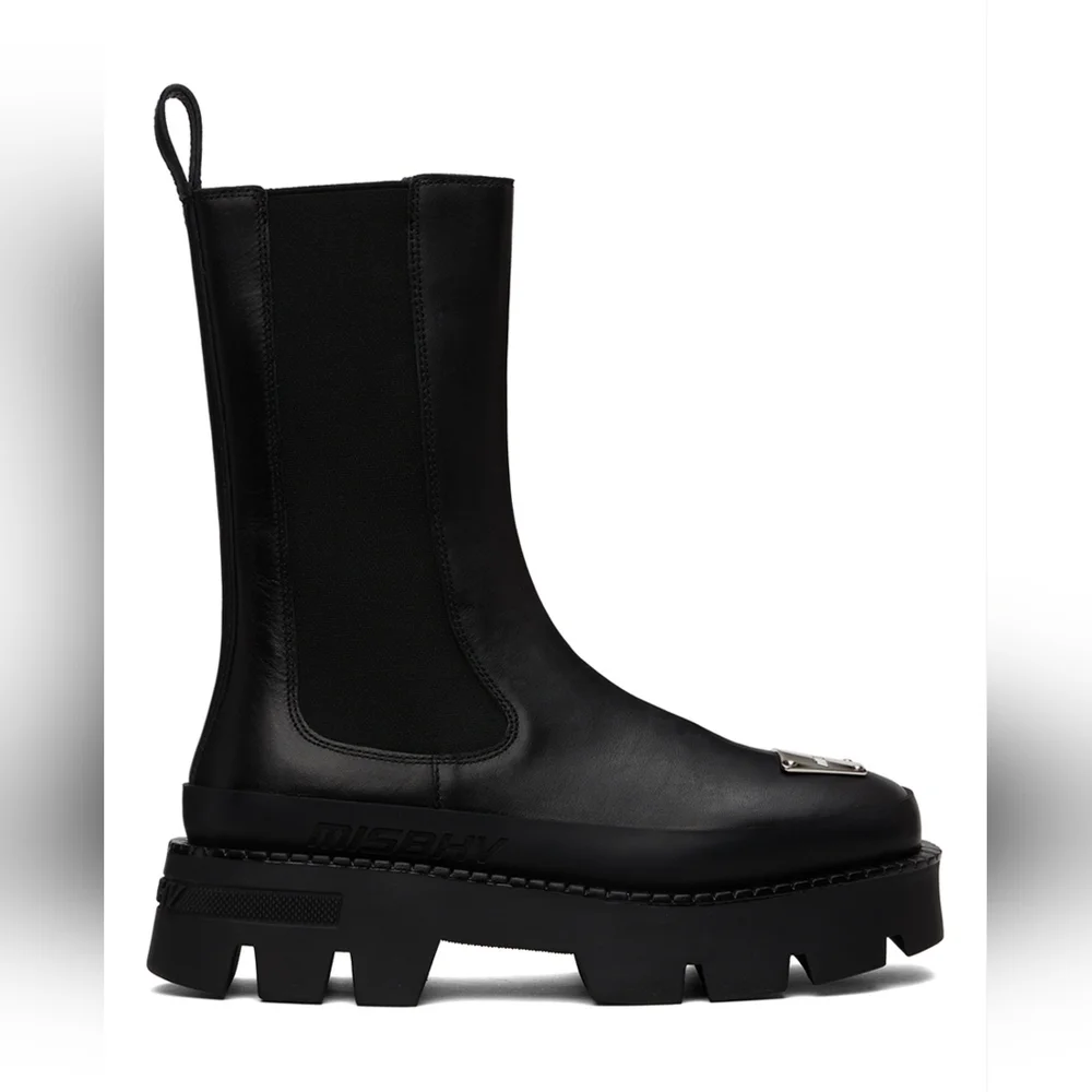 Misbhv Black 'The 2000' Chelsea Boots size 42 BNWB (no lid)